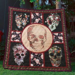 Skull Quilt Blanket Ver 75  Quilt